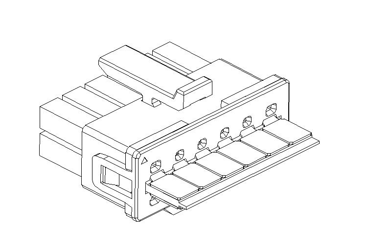 3.00 12+4P PCIe 180度6Pin连体Wafer